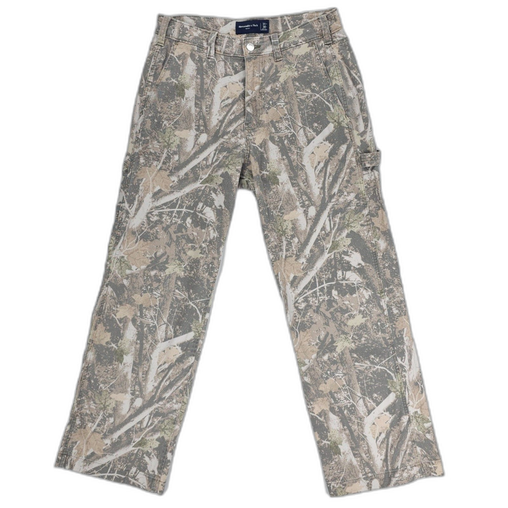 Abercrombie & Fitch Men's Realtree Camo Cargo Pants - Gray Tan Green